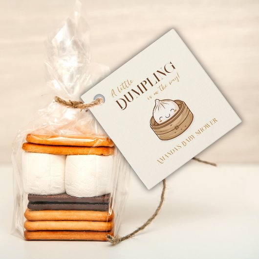 Asian Little Dumpling Kawaii Baby shower Bedankjes Labels