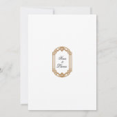 Asian Lotus and Lantern Wedding Ceremony Kaart (Achterkant)