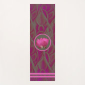Asian Lotus Design Yoga Mat (Voorkant)