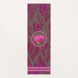 Asian Lotus Design Yoga Mat