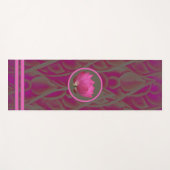 Asian Lotus Design Yoga Mat (Voorkant (horizontaal))