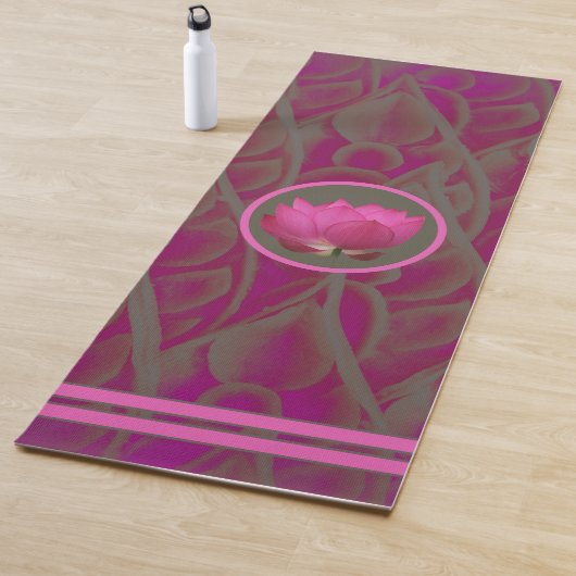 Asian Lotus Design Yoga Mat (In situ)