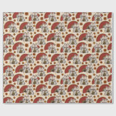 Asian Maneki Neko Cat Cadeaupapier (Vlak)