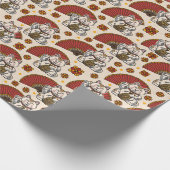 Asian Maneki Neko Cat Cadeaupapier (Hoek)