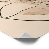 Asian Mother & Daughter – Minimalist Boho Line Art Poster (Hoek)