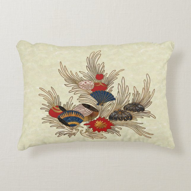 Asian Ocean Deco Accent Kussen (Voorkant)