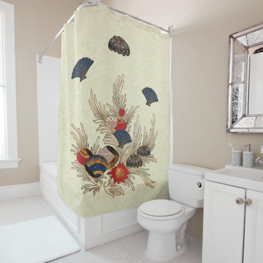 Asian Ocean Deco Douchegordijn (In situ)