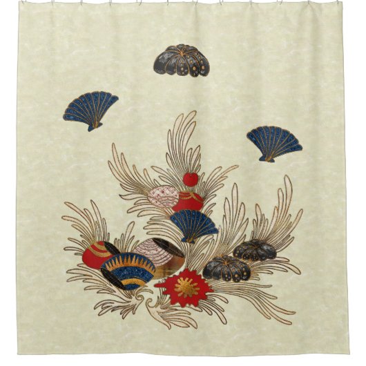 Asian Ocean Deco Douchegordijn (Voorkant)