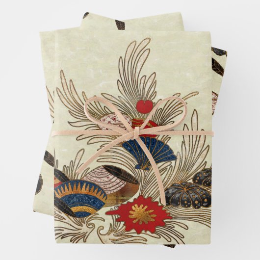 Asian Ocean Deco Inpakpapier Vel (In situ)