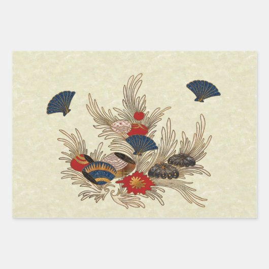 Asian Ocean Deco Inpakpapier Vel (Voorkant)