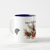 Asian Ocean Deco Tweekleurige Koffiemok (Voorkant links)