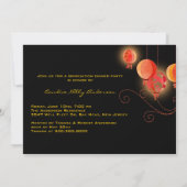 Asian Paper Lantern Foto Afstudeerder 2013 Aankond Kaart (Achterkant)