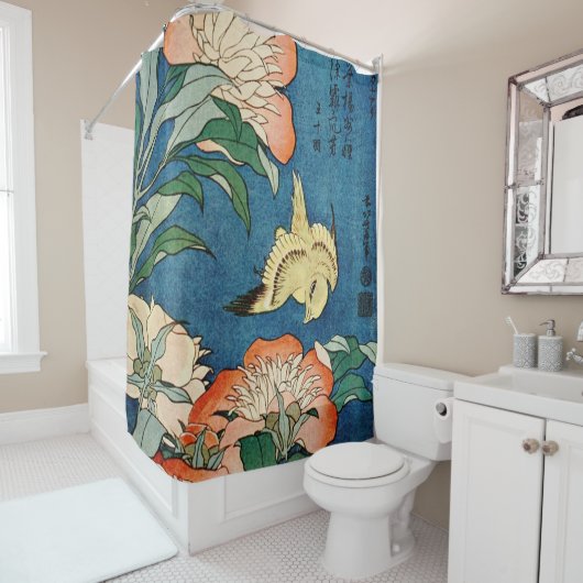 ASIAN PEONIES douchegordijn (In situ)