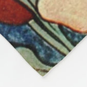 ASIAN PEONIES fleece deken (Hoek)