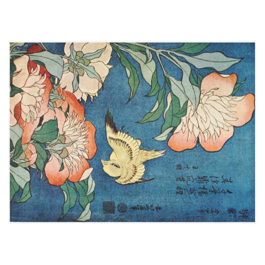 ASIAN PEONIES-tafelkleed Tafelkleed (Voorkant (Horizontaal))