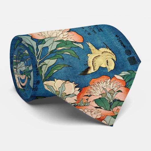 ASIAN PEONIES tie Stropdas (Opgerold)