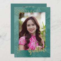 Asian Photo Afstuderen Announcement