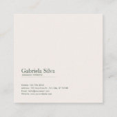 Asian Pine Tree Garden Serene Waterscape Artistic Vierkante Visitekaartje (Achterkant)