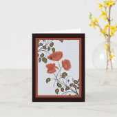 Asian Poppies Note Kaart (Gele Bloem)