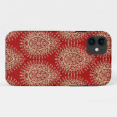 Asian Red and Gold Teardrop iPhone Case (Achterkant (horizontaal))