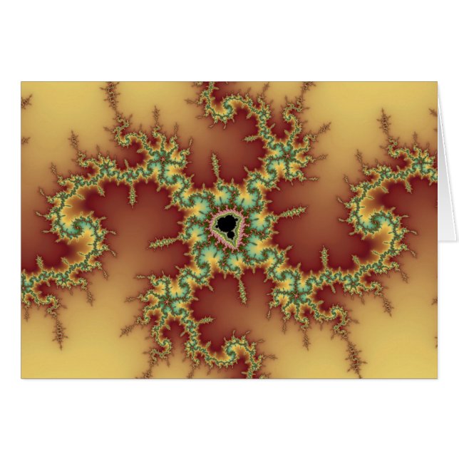 Asian Spider - Fractal Kaart (Voorkant Horizontaal)