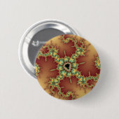Asian Spider - Fractal Ronde Button 5,7 Cm (Voorkant /achterkant)