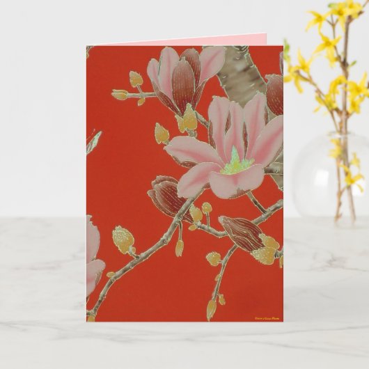 Asian Summer Kaart (Gele Bloem)