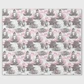 Asian Temple Buddha Floral Gift Cadeaupapier (Vlak)