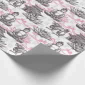 Asian Temple Buddha Floral Gift Cadeaupapier (Hoek)