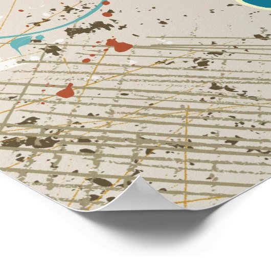 Asian Temple Pagoda en poster voor zoneafdruk (Hoek)