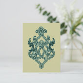 ASIAN TRIBAL TATTOO DESIGN BUDDHIST HINDU BRIEFKAART (Staand voorkant)