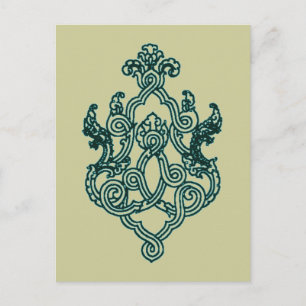 ASIAN TRIBAL TATTOO DESIGN BUDDHIST HINDU BRIEFKAART