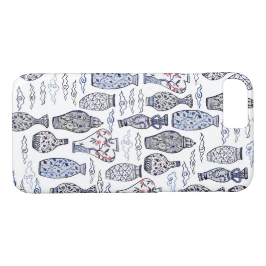 Asian vases iPhone 7 hoesje (Achterkant (Horizontaal))