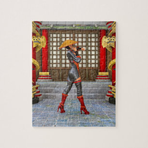 Asian Warrior Maiden Legpuzzel