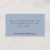 Asian Winter Sun Design 2 Visitekaartje (Achterkant)