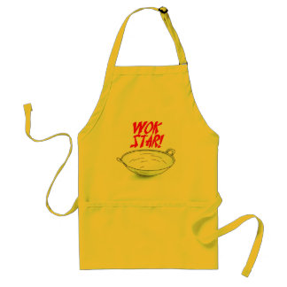 Asian Wok Cooking Apron "WOK STAR" Standaard Schort