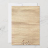 Asiana Wedding Invitation Kaart (Achterkant)