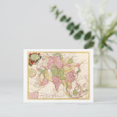 AsiaPanoramic MapAsia 10 Briefkaart (Staand voorkant)