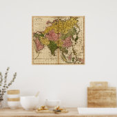 AsiaPanoramic MapAsia 10 Poster (Keuken)