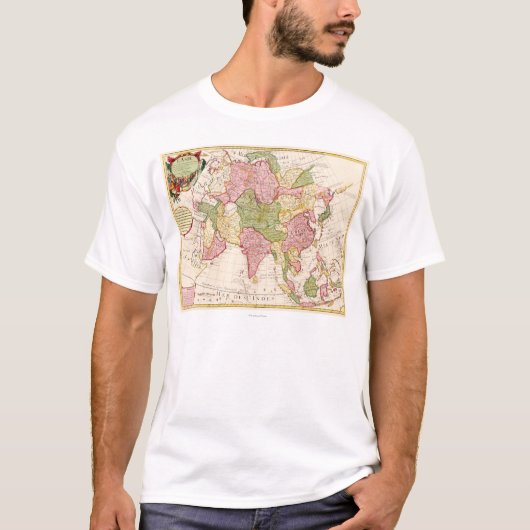 AsiaPanoramic MapAsia 10 T-shirt (Voorkant)