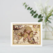 AsiaPanoramic MapAsia 11 Briefkaart (Staand voorkant)