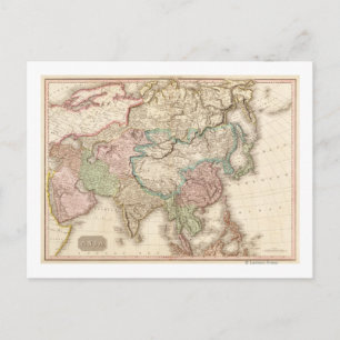 AsiaPanoramic MapAsia 12 Briefkaart