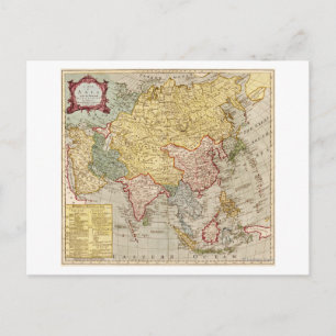 AsiaPanoramic MapAsia 2 Briefkaart