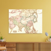 AsiaPanoramic MapAsia 2 Canvas Afdruk (Insitu (Woonkamer))