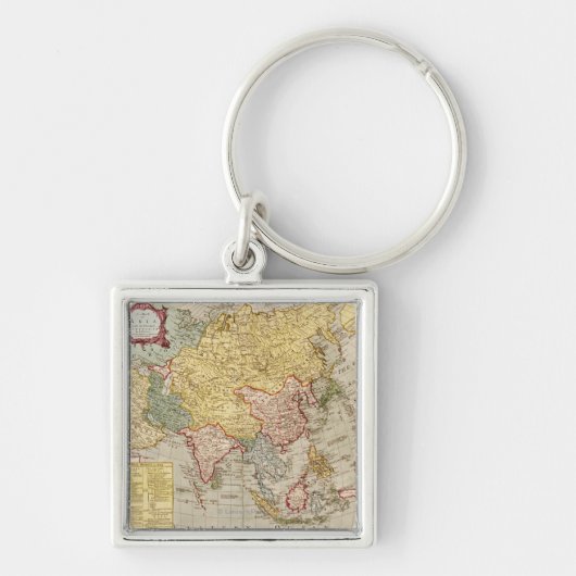 AsiaPanoramic MapAsia 2 Sleutelhanger (Voorkant)