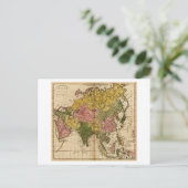 AsiaPanoramic MapAsia 3 Briefkaart (Staand voorkant)