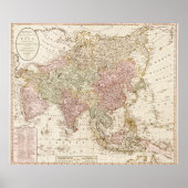 AsiaPanoramic MapAsia 4 Poster (Voorkant)