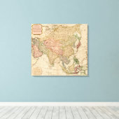 AsiaPanoramic MapAsia 8 Canvas Afdruk (Insitu (Houten vloer))