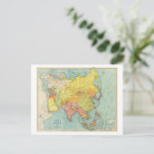 AsiaPanoramic MapAsia 9 Briefkaart (Staand voorkant)
