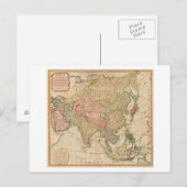 AsiaPanoramic MapAsia Briefkaart (Voorkant / Achterkant)